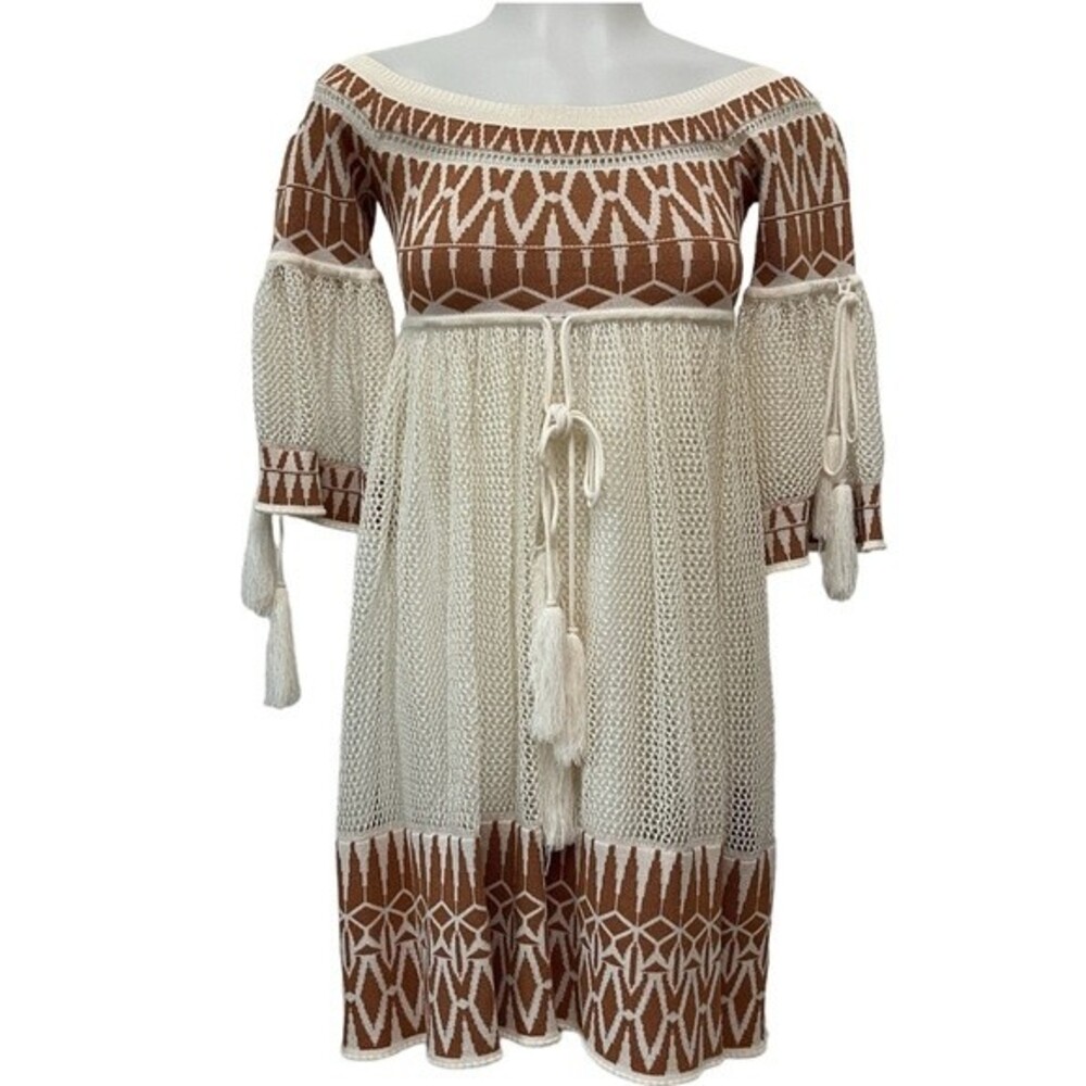 Ronny Kobo Adina Dress Off White size Small